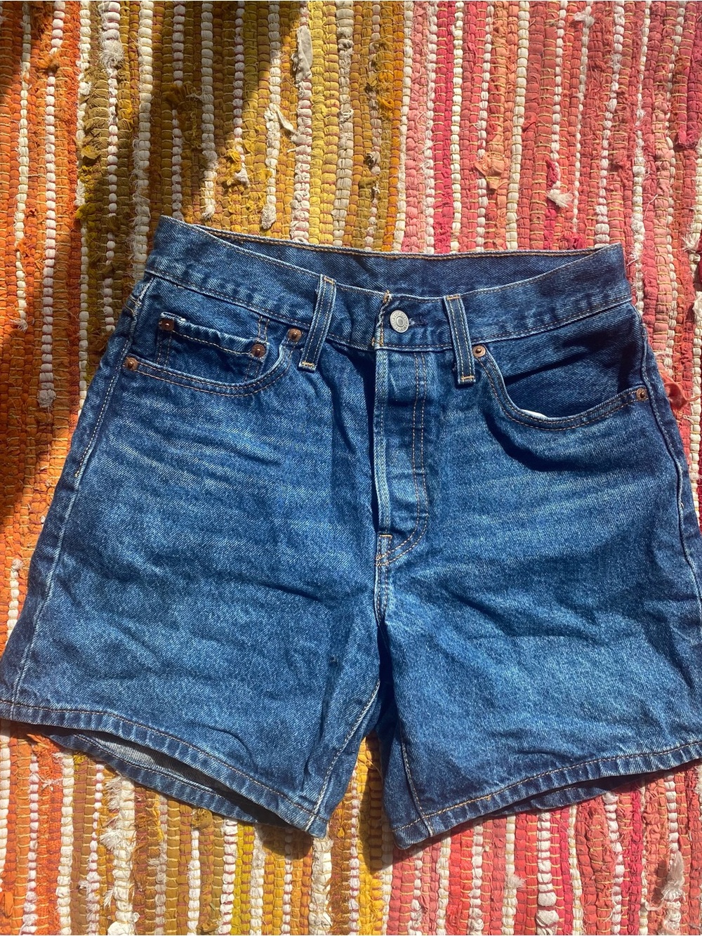 Levi’s Classic High-Rise Blue Denim Shorts